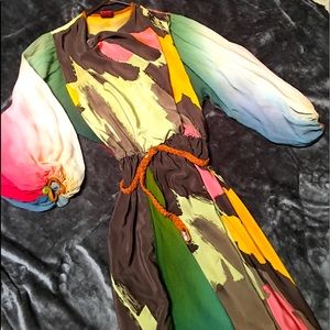 Michaele Vollbrach Silk Abstract dress